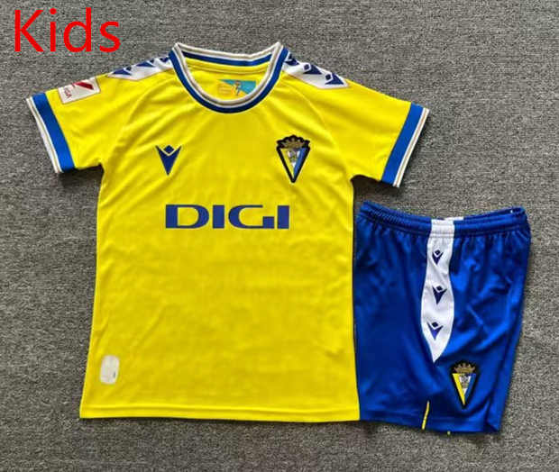 2023-2024 Cádiz CF Home Yellow Kid/Youth Soccer Uniform-7809,Cádiz CF