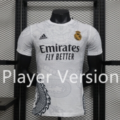 Player Version 2024-2025 Real Madrid White Thailand Soccer Jersey AAA-888