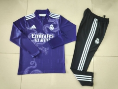 2024-2025 Special Version Real Madrid Purple Thailand Soccer Tracksuit-GDP