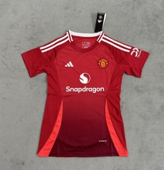 2024-2025 Manchester United Home Red Women Thailand Soccer jersey AAA-4506
