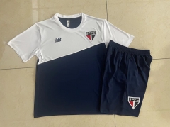 2024-2025 Sao Paulo Futebol Clube Up-cyan Short Sleeve Thailand Soccer Tracksuit-815