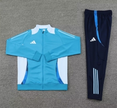 2024-2025 Adidas Sky Blue Thailand Soccer Jacket Uniform-4627
