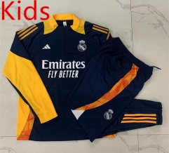 2024-2025 Real Madrid Royal Blue Kids/Youth Soccer Tracksuit-815