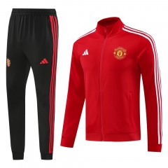 2024-2025 Manchester United Red Thailand Soccer Jacket Uniform-LH