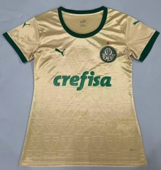 2024-2025 SE Palmeiras 2nd Away Gold Women Thailand Soccer Jersey AAA-908