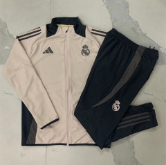 2024-2025 Real Madrid Light Pink Thailand Soccer Jacket Uniform-815