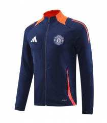 2024-2025 Manchester United Royal Blue Thailand Soccer Jacket-LH