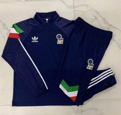 2024-2025 Italy Royal Blue Thailand Soccer Tracksuit-815