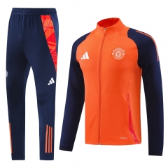 2024-2025 Manchester United Orange Thailand Soccer Jacket Uniform-LH