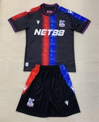 2024-2025 Crystal Palace 2nd Away Black&Red&Blue Soccer Uniform-AY