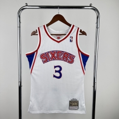 Retro Version 96-97 Philadelphia 76ers White #3 Kids NBA Jersey-311