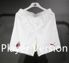 Player Version 2024-2025 AC Milan Home White Thailand Soccer Shorts-4563