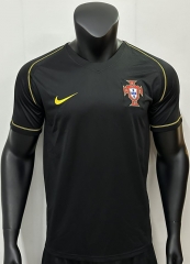 Retro Version 2006 Portugal Away Black Thailand Soccer Jersey AAA-C2045