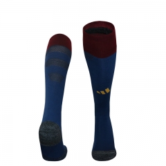 2024-2025 Roma 2nd Away Royal Blue Kids/Youth Soccer Socks-4539