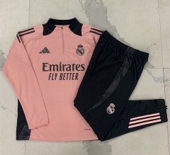 2024-2025 Real Madrid Pink Thailand Soccer Tracksuit-815