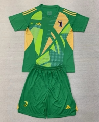 2024-2025 Juventus Goalkeeper Green Soccer Uniform-AY