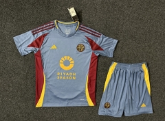 2024-2025 Roma 2nd Away Blue Soccer Uniform-GB