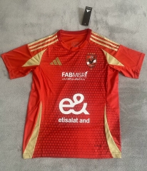 2024-2025 Al Ahly Home Red Thailand Soccer Jersey AAA