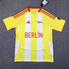 2024-2025 1. FC Union Berlin 2nd Away Yellow&White Thailand Soccer Jesrey AAA-417