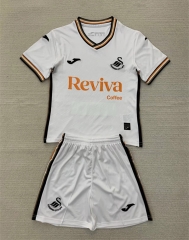 2024-2025 Swansea City Home White Soccer Uniform-AY