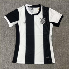 2024-2025 Corinthians 2nd Away Black&White Thailand Women Soccer Jersey AAA-2386