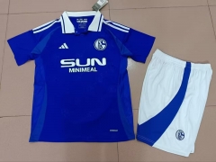 2024-2025 Schalke 04 Home Blue Soccer Uniform-718