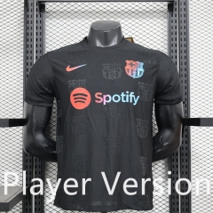 Player Version 2024-2025 Special Version Barcelona Black Thailand Soccer Jersey AAA-888