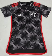 2024-2025 Flamengo 2nd Away Black Women Thailand Soccer Jersey AAA-908