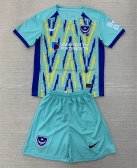 2024-2025 Plymouth Argyle F.C. 2nd Away Blue Soccer Uniform-AY