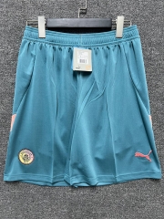 2024-2025 Manchester City 3rd Away Blue Thailand Soccer Shorts-718