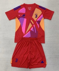 2024-2025 Juventus Goalkeeper Red Soccer Uniform-AY