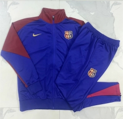 2024-2025 Barcelona Camouflage Blue Thailand Soccer Jacket Uniform-815