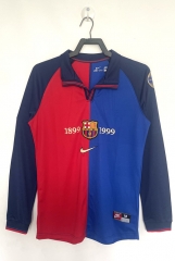 Retro Version Hundred Years Version Barcelona Home Red&Blue LS Thailand Soccer Jersey AAA-811