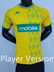 Player Version 2024-2025 JS kabylie Home Yellow Thailand Soccer Jersey AAA-9926