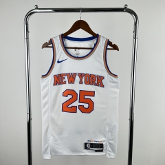 New York Knicks White #25 NBA Jersey-311