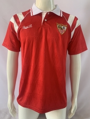 Retro Version 92-93 Sevilla Away Red Thailand Soccer Jersey AAA-503