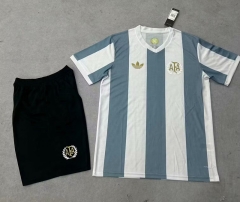 50th Commemorative Edition Argentina Blue&White Soccer Uniform-7209