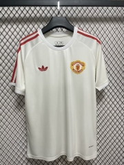 (S-4XL) 2024-2025 Casual version Manchester United White Thailand Soccer Jersey AAA-GB