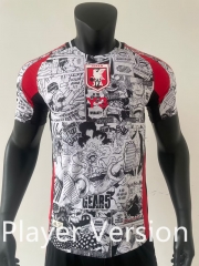 Player Version 2024-2025 Anime Version Japan White&Black Thailand Soccer Jersey AAA-416