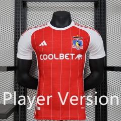 Player Version 2024-2025 Colo-Colo Red Thailand Soccer Jersey AAA-888