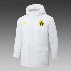 2024-2025 Borussia Dortmund White Cotton Coat With Hat-815