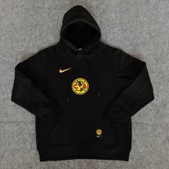 2024-2025 Club América Black Thailand Soccer Tracksuit With Hat-7411