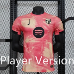 Player Version 2024-2025 Special Version Barcelona Pink Thailand Soccer Jersey AAA-888