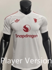 Player Version 2024-2025 Manchester United White Thailand Soccer Jersey AAA-SJ