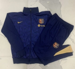 2024-2025 Barcelona Ink Jet Royal Blue Thailand Soccer Jacket Uniform-815