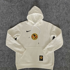 2024-2025 Club América White Thailand Soccer Tracksuit With Hat-7411