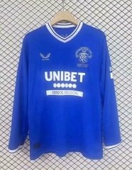 125th Anniversary Edition Rangers Football Club Blue LS Thailand Soccer Jersey AAA-2044