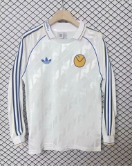 Retro Version Leeds United White LS Thailand Soccer Jersey AAA-2044