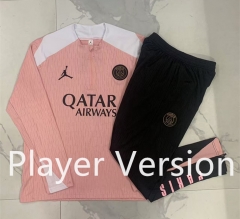 Player Version 2024-2025 Jordan Paris SG Pink Kids/Youth Soccer Tracksuit-815