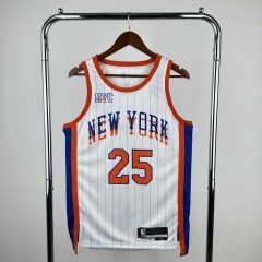 2025 City Version New York Knicks White #25 NBA Jersey-311